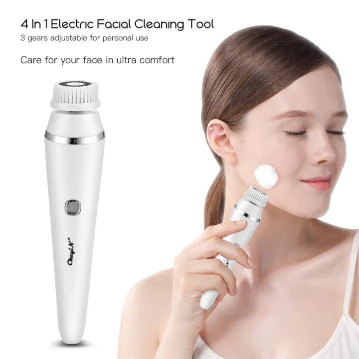 Electric Facial Cleansing Brush Massager, Waterproof Face Spin Brush