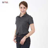 เสื้อโปโล CoolPlus Twill Knitted เบาสบาย ใส่ได้แม้ไม่รีด ไม่ขึ้นขุย สีดำ CT001 (หญิง) - PMKPOLOMAKER