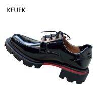 New Luxury Design Business Men Genuine Leather Thick Sole Loafers Male Derby Oxfords Outdoor Work Dress Moccasins Male 5C