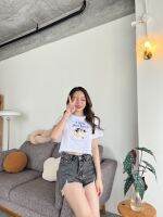 [พร้อมส่ง ส่งไว 24 ชม.] “ I am not lazy “ ??✨ เสื้อยืดทรง baby crop  ผ้า cotton 100% ใส่นุ่มสบายมากก สกรีนระบบ dtf อย่างดีเลยน้าา ลายน่ารักมาก?✨