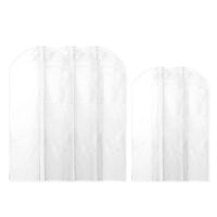 5pcs/pack Pouch Coat Home Dress Closet Storage Garment Cover Wardrobe Protector For Hanging Clothes Bag Anti Dust Long Suit Wardrobe Organisers