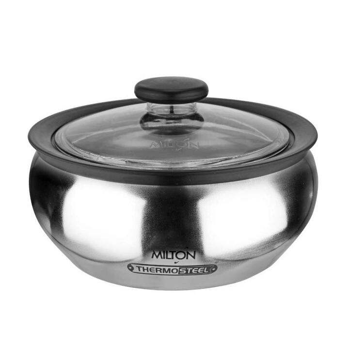 Milton Thermosteel Clear Steel insulated Casserole 2000ml/ Kitchen