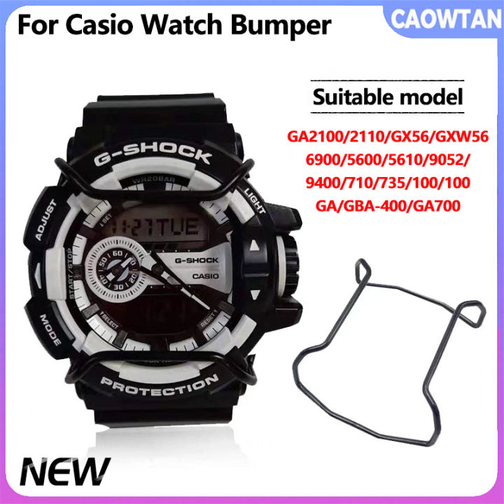 สำหรับ-casio-watch-ตัวป้องกันกันกระแทกสำหรับรุ่น5600-5610-gx56-9400-9300-gwg-1000-6900-ga-100-ga-700-800-400โลหะสแตนเลส