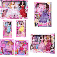 Princess Up Dress Doll Toy Set Figure Model Barbie Figurine Gift Decoration Girl