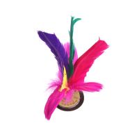 6pcs Colorful Feathers Kick Shuttlecock Chinese Jianzi Foot Sports Outdoor Toy Game Exercise