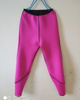 (Best Movement)ผู้หญิง39; S Neoprene ซาวน่าเสื้อแขนยาวไม่มีซิป Leggings กางเกง Capris ยิมร้อนเหงื่อสูทการสูญเสียน้ำหนัก Shapewear ลดน้ำหนัก