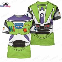 Buzz Lightyear เสื้อยืดพิมพ์ลาย Sleeve3D สั้นสำหรับผู้ชายและผู้หญิงเสื้อยืดเสื้อยืดชุดลำลองฤดูร้อน