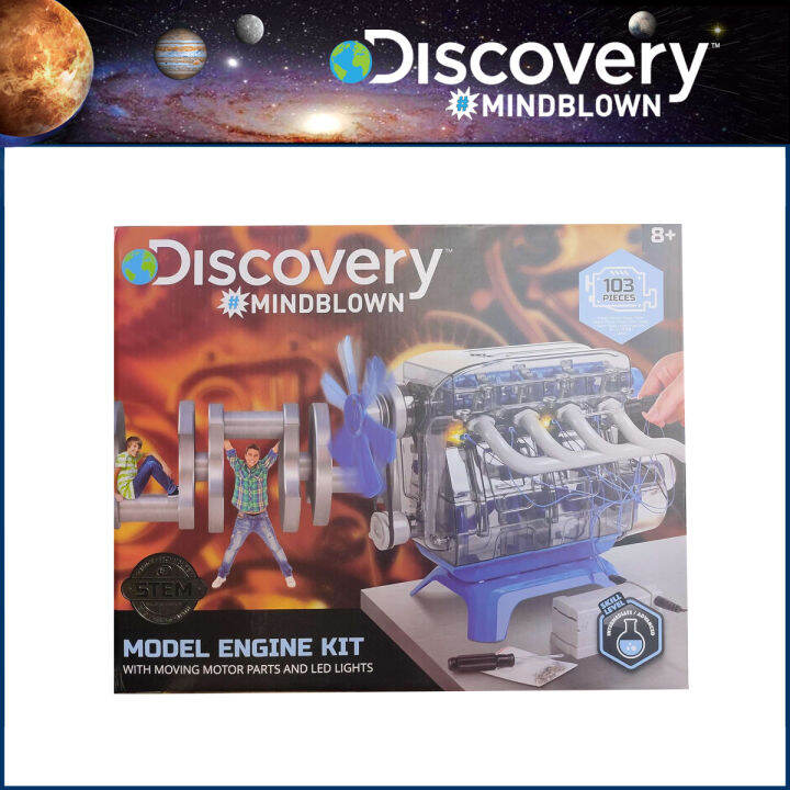 Threesixty Discovery Mindblown Model Engine Kit with Moving Motor