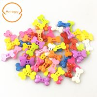 100PCs 18X10 mm bone Shape Mixed Colors Resin Buttons  for Sewing or Scrapbooking Garment Accessories Haberdashery