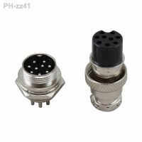 Quality GX16 9 pins 16mm aviation connector female plug male socket xlr Free Shipping