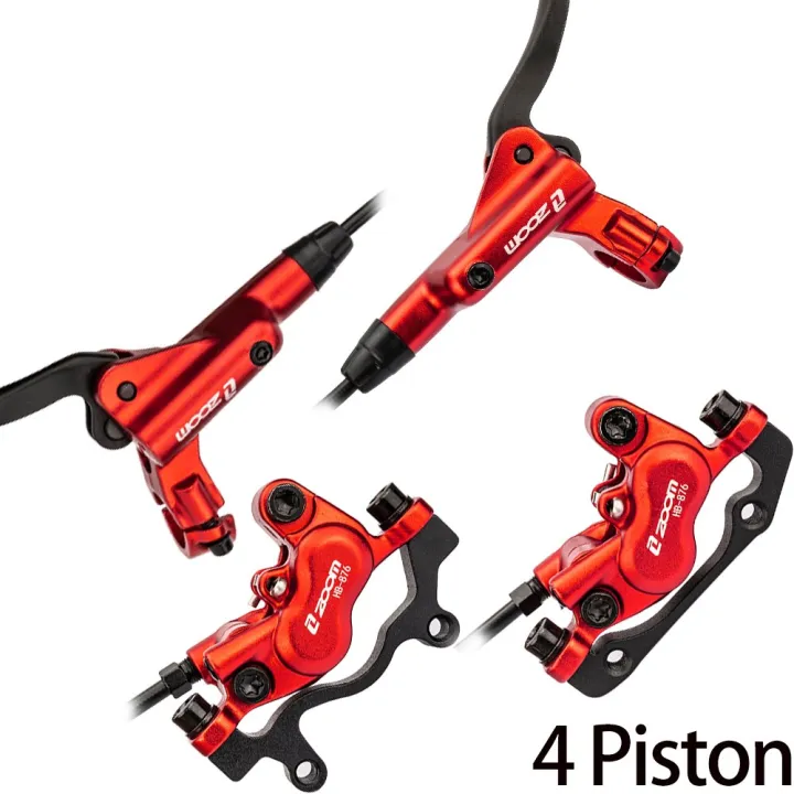 MTB Brake Hydraulic Disc Brake 4 Piston Bicycle Brake Disc Brake Oil
