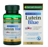 อาหารเสริมสนับสนุนสุขภาพสายตา Natures Bounty Lutein Blue 30 Softgels