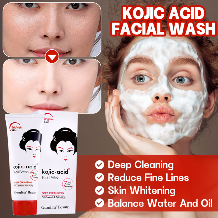 Original Kojic Acid Facial Wash Cleanser 100g Whitening Facial Cleanser