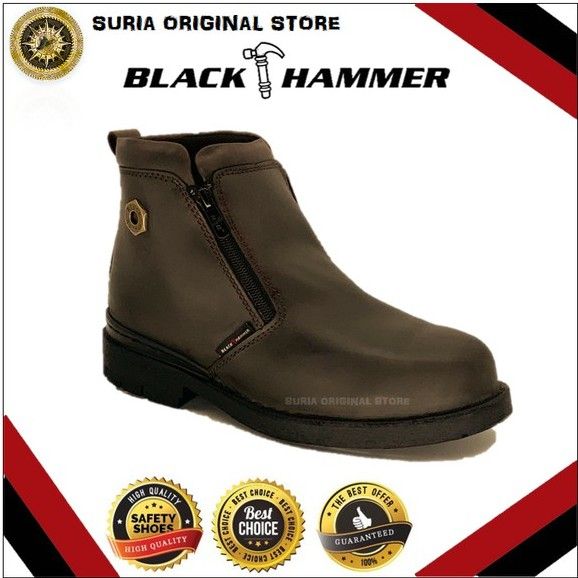 Cod Black Hammer 4000 Series Safety Shoes Bh4663 Original Black Hammer Kasut Safety Kasut