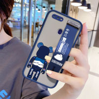 UCUC เคสโทรศัพท์เคสสำหรับ OPPO F9 A7X ปลอกกันกระแทก Frosted กลับ Pepsi กระเป๋าหมีเคสใส่โทรศัพท์ Soft Edge Full ฝาครอบเลนส์ป้องกันเลนส์ Ultra Thin (สายรัดข้อมือ) เคสโทรศัพท์