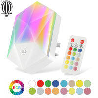 Shuaicai Rgb Led Night Light 16-Color 4โหมดแสงสมาร์ทหรี่แสงได้รีโมทคอนโทรลไฟบรรยากาศโคมไฟ