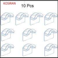 KONSIRAN 10Pcs สีขาวขาว ที่ใส่หมวกเบสบอล แข็งแรงมากๆ กาวติดแน่น ที่แขวนหมวก ใช้งานได้จริง ไม่มีการเจาะ ตะขอแขวนหมวก หมวกห้องตู้เสื้อผ้า