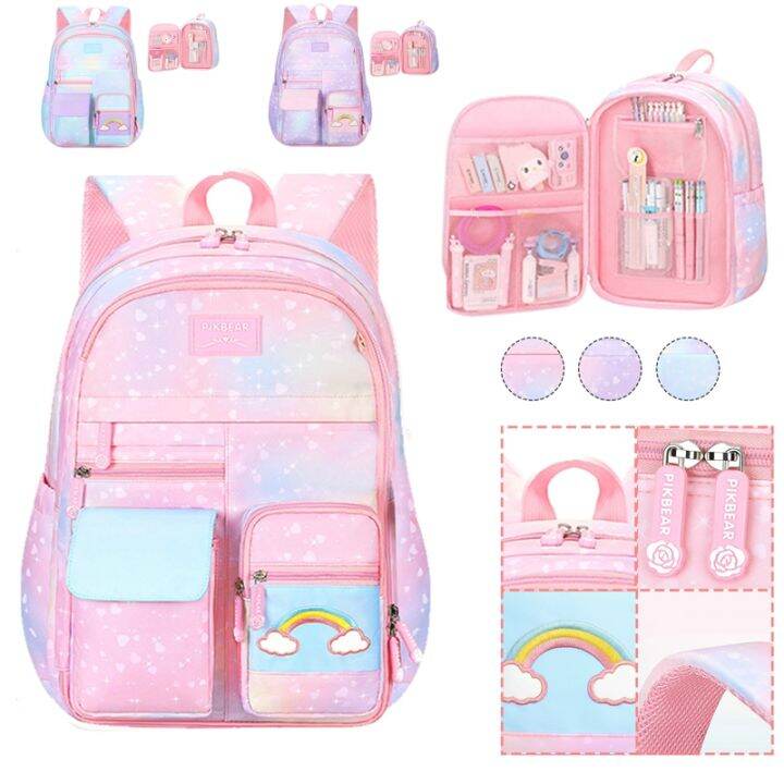 Primary School Bag For Girl Boys Backpack Cartoon Cute Schoolbag 2023