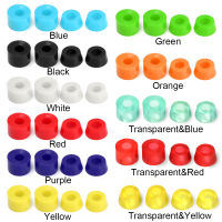 TOP 4pcs 11 Colors Bushing Truck Wheels Dancing Longboard Skateboard Accessories Axle Bushings 24*1116mm PU Cushion Shockproof High Quality Scooter PartsMulticolor