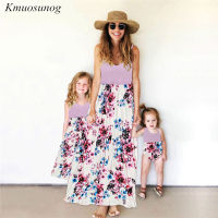 Mommy and me clothes Patchwork Print Long Dress Baby Romper Jumpsuit 2019 Baby Girl Clothes Mom and daughter dress C0482