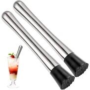 Chày bar dầm pha chế inox 20cm đầu nhựa cao cấp chất liệu inox 304