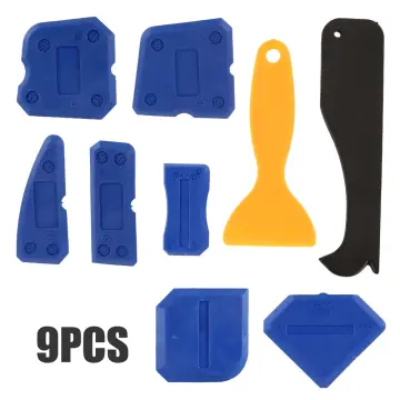 5pcs Silicone Sealant Tool Spreader Finish Kit Caulk Tile Grout Applicator