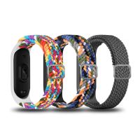 Strap for Xiaomi Mi Band 7 6 5 4 3 Elastic Nylon Braided Adjustable Buckle Watchbands Replacement Watch Straps for Miband 6 Straps