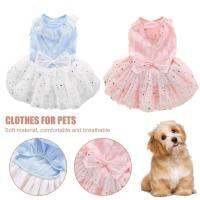 Good Dog Dress 2 Colors Pet Clothes Good Texture Breathable Medium Cat Dog Skirt Pet Photography Outfits for Daily Wear Dresses