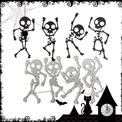 DIY Metal Cutting Dies Halloween Skeleton DIY Tool Cards For Greeting Z0T5