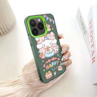 เคสโทรศัพท์สำหรับ iPhone 13 13 Pro iPhone 13 Pro Max เคสแข็งลายการ์ตูนน่ารัก Cinnamoroll สีสันเงินสีสันสดใสเคสโทรศัพท์สองด้านขอบนิ่มเคสโทรศัพท์กันกระแทกคลุมทั้งหมด