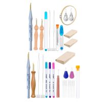 ❈✧ Embroidery Pen Punch Needle Kits Craft Tools Beginners Making Tufted Carpets Quilting Crafts Tool Table Cloth DIY Knitting Set