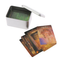 HONG ✨Hot Sale 110x80x65mm Tinplate Tarot Card Storage Box Game Card Collection Divination