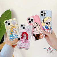 Realme C33 C55 C12 C25 C21Y C30 7I 9I 6i 5 C35 C15 5i 5S C11ที่2020 C3 C1เคสกันกระแทก C2 C25s C11 2021 C25Y C20A การ์ตูนน่ารักเจ้าหญิงดิสนีย์นางเงือกอลิซนิ่ม Tpu C20