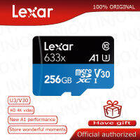 Lexar micro sd card การ์ดหน่วยความจํา UHS-I ประสิทธิภาพสูง 633x 256GB สูงสุด 95M / s Class10 A1 3D 4K แฟลช TF การ์ด mecard Micro SD kart