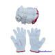 ถุงมือผ้าฝ้าย ถุงมือผ้าทอสีขาว ถุงมือช่าง 4ขีด (ขายแพ็ค 12คู่)