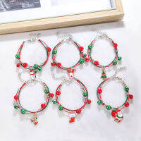 Be Cools Christmas Series Handmade Beaded Bells Bracelets For Women Santa Claus Snowflake