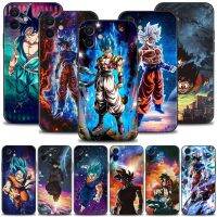 （ร้อน）เคสโทรศัพท์สำหรับ iPhone 14 13 12 11 Pro XR X 8 7 Plus 13Mini 12Mini ซิลิโคน Funda Dragon Ball Galaxy Vegeta IV Son Goku