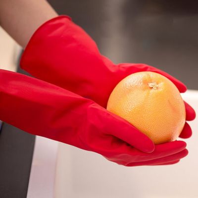 1Pair Latex Cleaning Gloves Dishwashing Cleaning Gloves Scrubber Dish Washing Sponge Rubber Gloves Cleaning Tools Safety Gloves