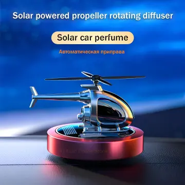 Car Air Freshener, Helicopter Solar Energy Rotating Aromatherapy Aviat –  Why To Buy