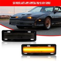 เครื่องหมายด้านข้างกันชน Led รมควัน2x สำหรับ Pontiac Firebird Chevy Camaro 1982 1992