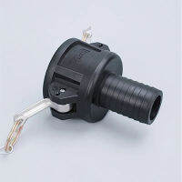 S60 * 6 IBC Tank Adapter วัสดุ PP อุปกรณ์ติดตั้ง Camlock,Type C, 64มม. Coupler Camlock หญิง X 1 "1.5 2 "Hose Shank