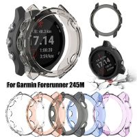 TPU Watch Case Bracelet Protective Cover Shell Soft Clear Shockproof Screen Protector For Garmin Forerunner 245M / 245 Wires  Leads Adapters