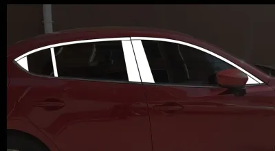 Windowbright Cover Trim Strip ตกแต่งปกป้องสำหรับ2014-2019 Mazda 3 Axela
