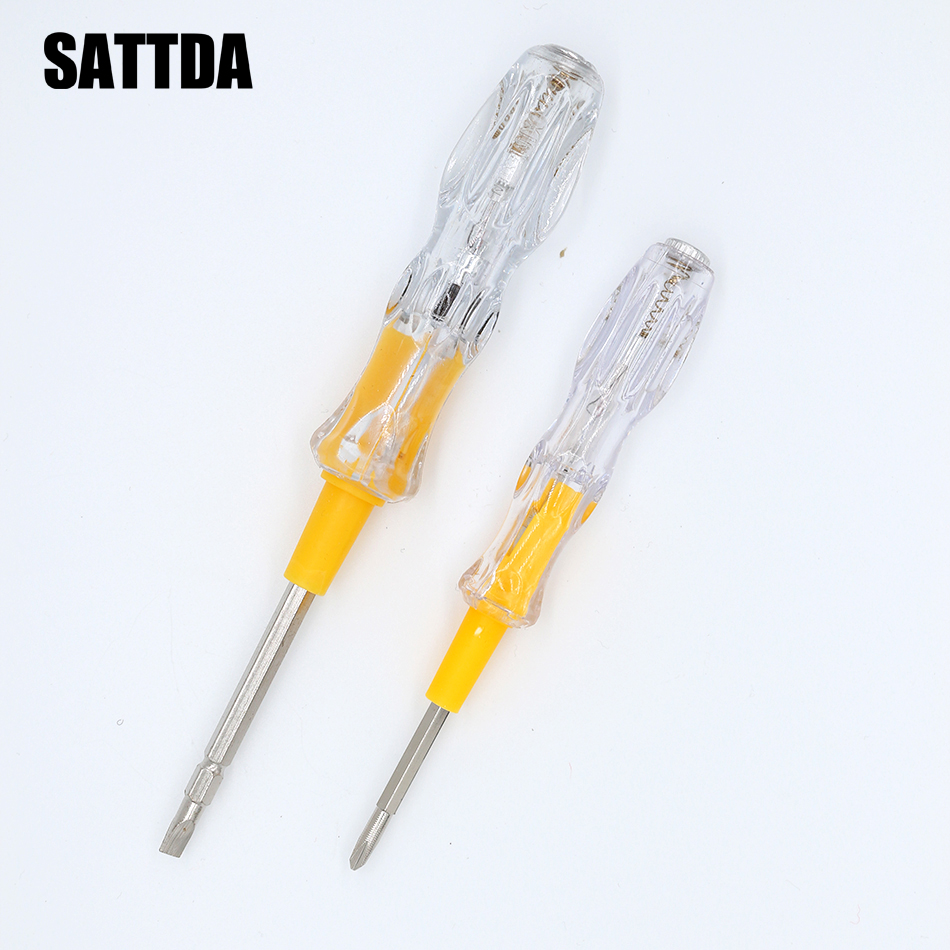 Smoothly Colorful Test Pen Portable Flat Screwdriver Electric Tool Utility Light Device Ideal