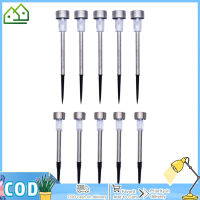 membersd 5pcs Outdoor LED Solar Lawn Lights With 2V/40MAH Solar Panel IP55 Waterproof Stainless Steel Stake Lights Garden Lamp (4.5 x 29.5cm/5.5 x 36.5cm)