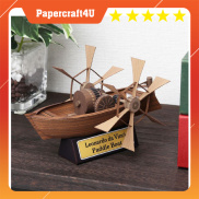 Mô hình giấy Tàu thuyền Thuyền mái chèo Leonardo da Vinci Paddle boat