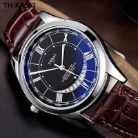 Mens watch male student Korean version waterproof business ultra-thin blu-ray non-mechanical calendar mens