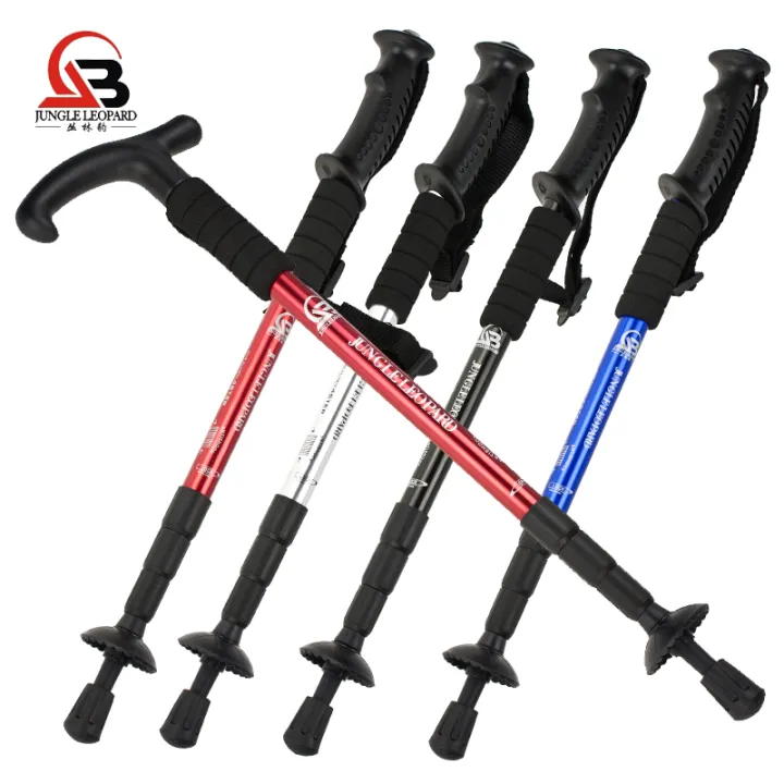 Jungle Leopard Outdoor Authentic Climbing Stick Walking Stick Aluminum