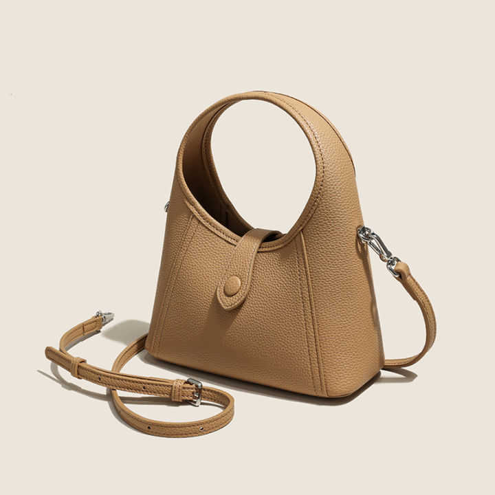 กระเป๋าหนังแท้สำหรับผู้หญิง2023ใหม่ชั้นแรกหนังวัวกระเป๋าสตางค์ขนาดเล็ก-togo-สำหรับผู้หญิงกระเป๋าใส่สะพายไหล่แฟชั่นได้กับทุกชุด