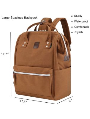 กระเป๋าเป้สะพายหลัง ฮิมาวาริ Himawari Large Backpack with Laptop Compartment 17" Brown 1882